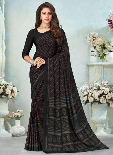 Black RUCHI VIVANTA SILK 12th EDITION Fancy Designer Regular Wear Printed Saree Collection 15007-A